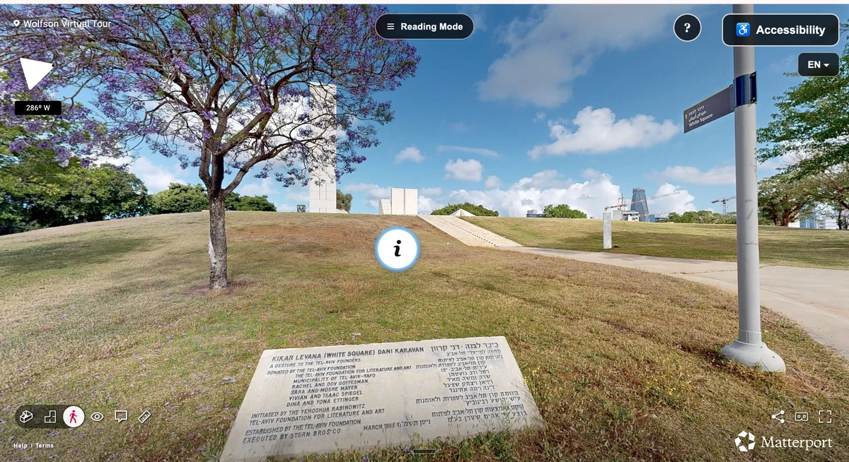 Live Wolfson Park accessibility overlay screenshot